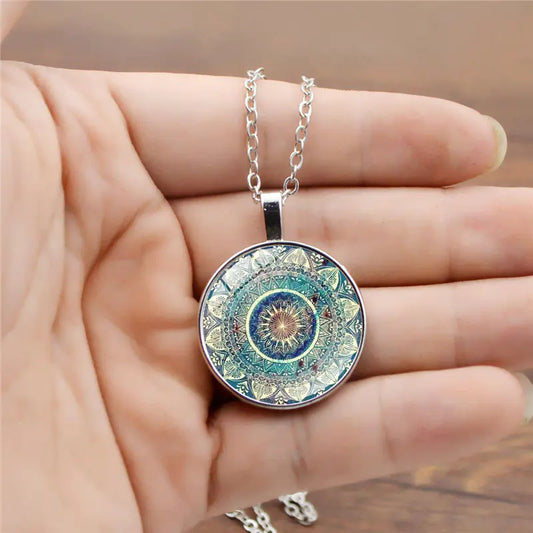 Mandala Yoga Gemstone Necklace