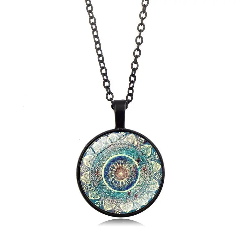 Mandala Yoga Gemstone Necklace