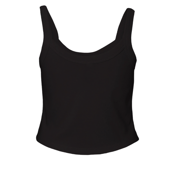 VIXEN Women's 'In All Phases I Shine'  Black Crop Tank Top - alternate view