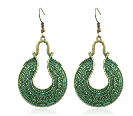 Bohemian Alloy Long Earrings - Vintage Style Wholesale