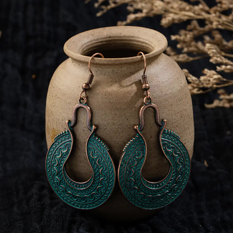 Bohemian Alloy Long Earrings - Vintage Style Wholesale