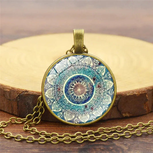 Mandala Yoga Gemstone Necklace